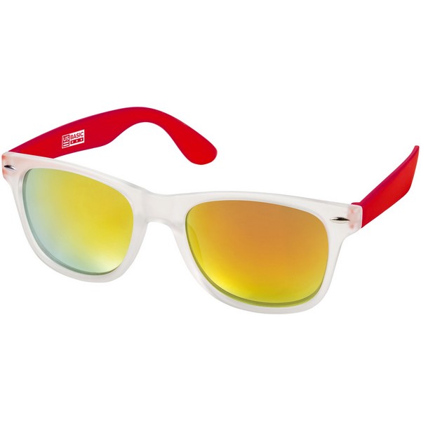 California exclusively designed sunglasses, Red,Transparent